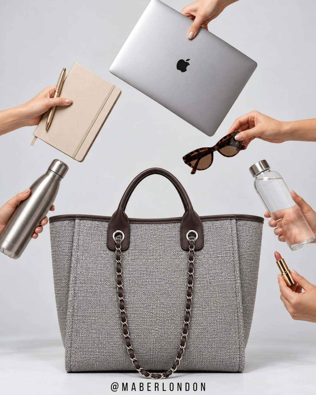 Textured Everyday Tote Bag – Large Capacity