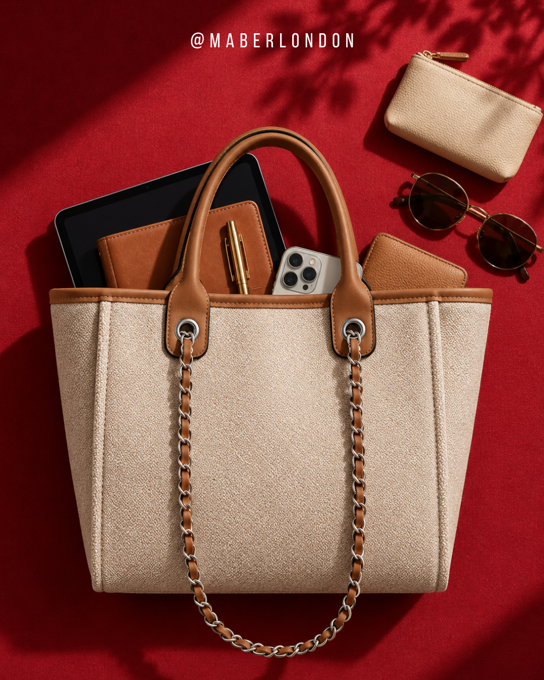 Textured Everyday Tote Bag – Large Capacity