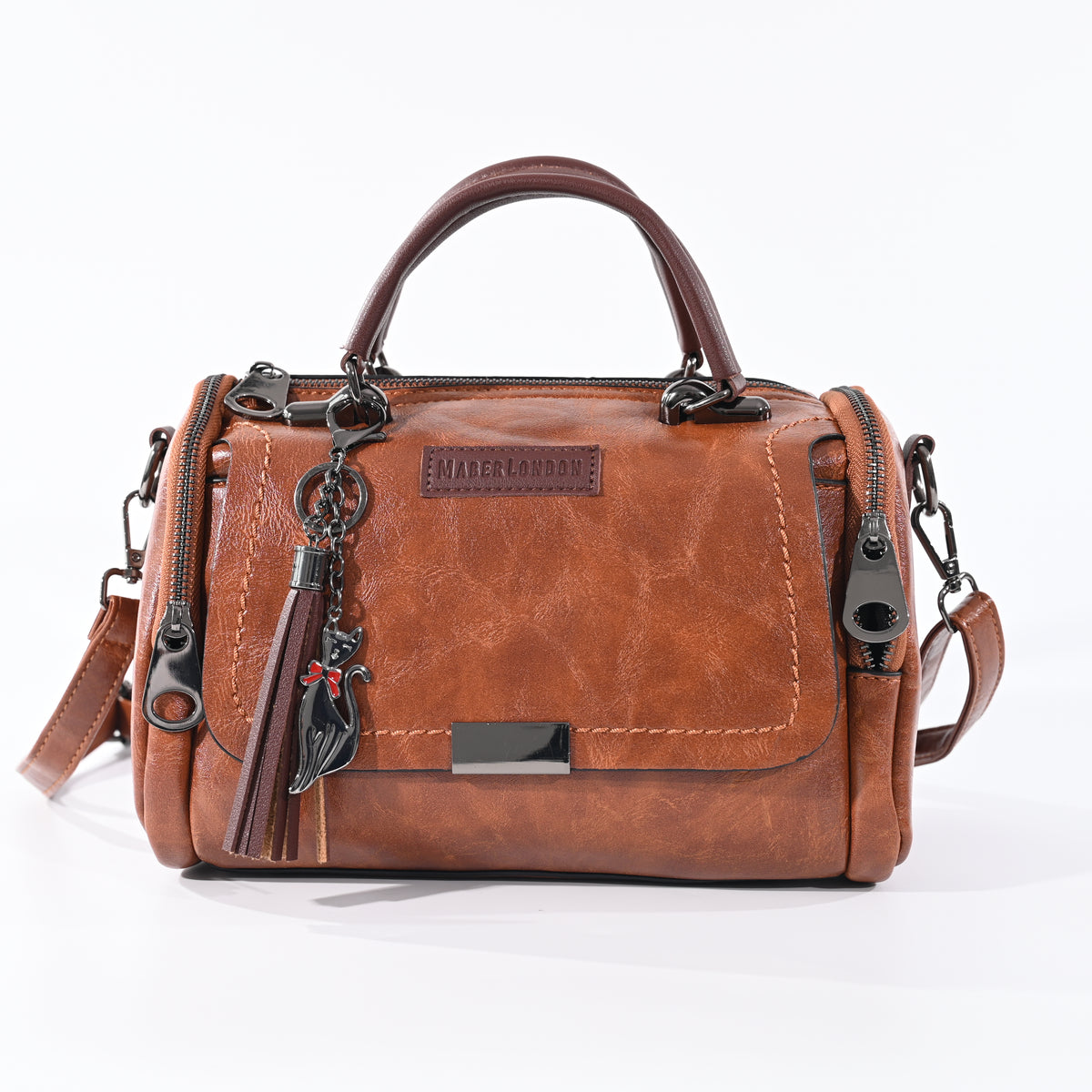 MaberLondon® Women's Designer Shoulder Bag – Soft PU Leather Handbag & Crossbody Bag