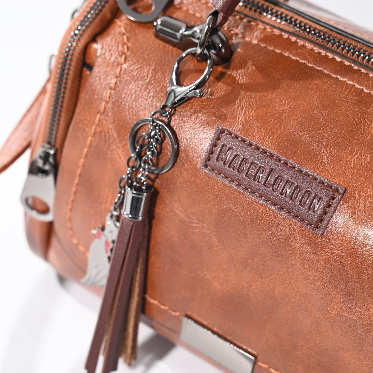 MaberLondon® Women's Designer Shoulder Bag – Soft PU Leather Handbag & Crossbody Bag